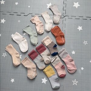 BOGO Baby Socks - 14 Pairs, Cotton Blend